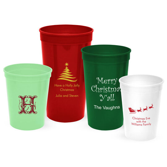 Design Your Own Christmas Stadium Cups